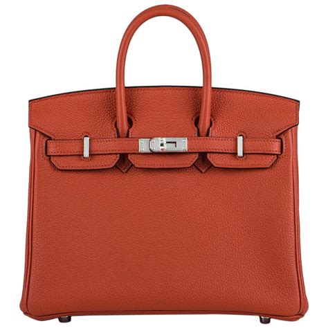 Hermès Capucine Togo Birkin 25cm PHW 